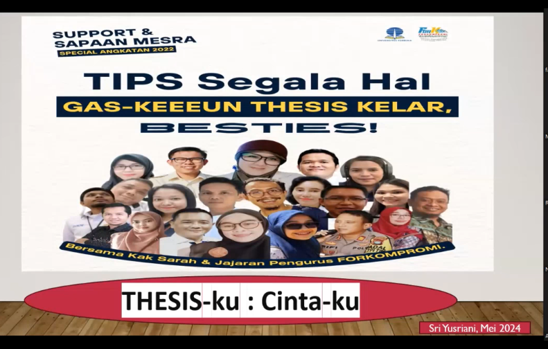 #presentation Tesisku Cintaku