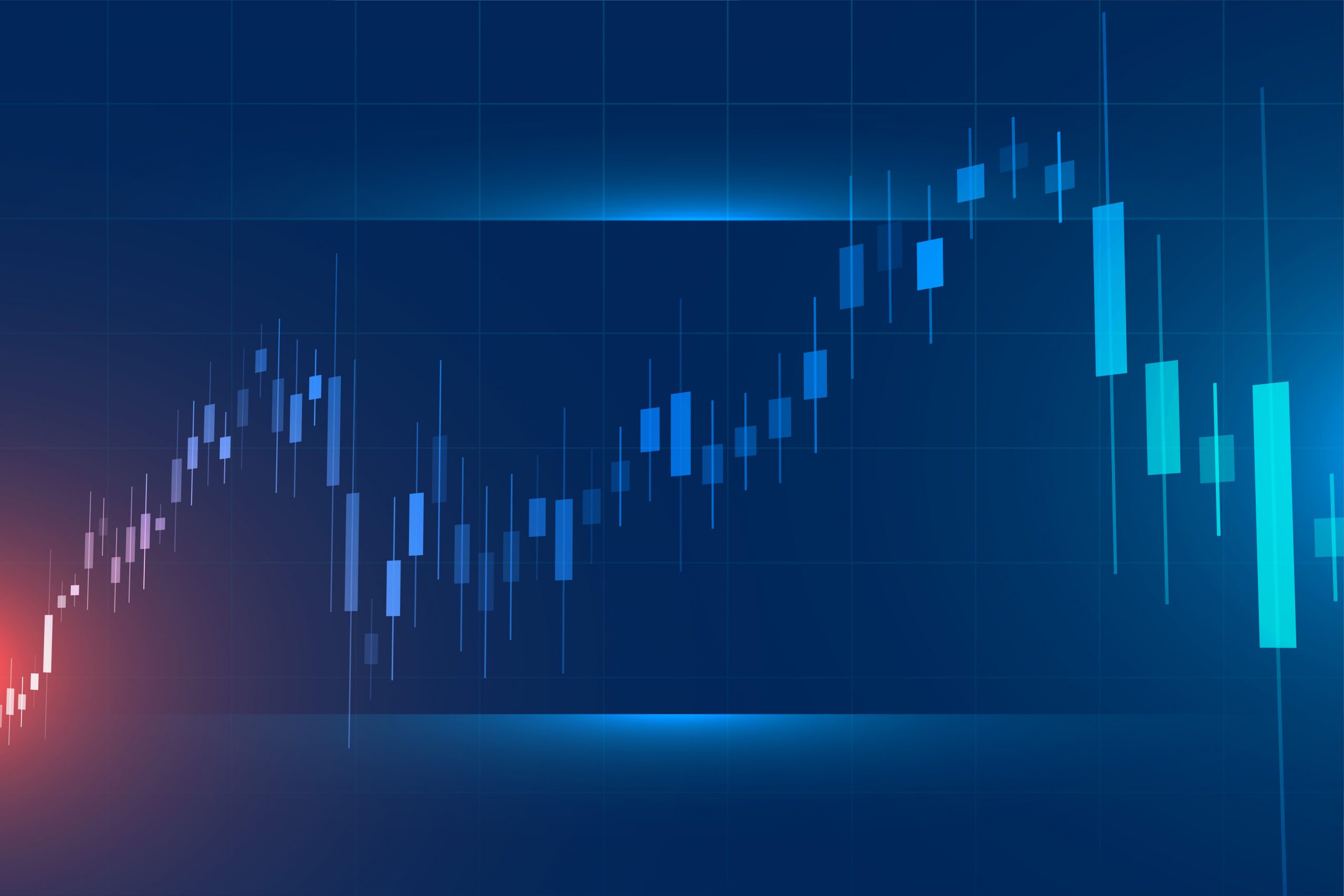 finance market chart background earn digital profit